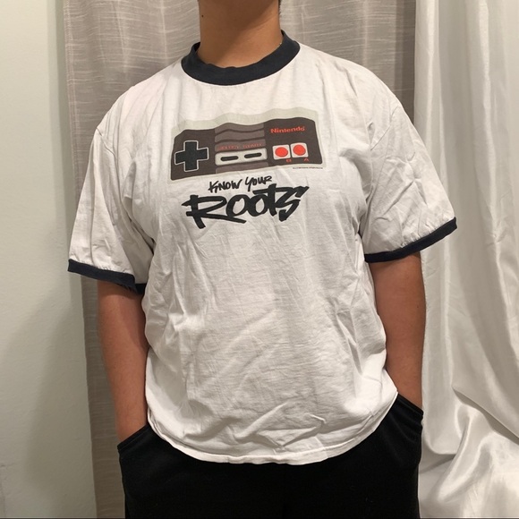 Vintage Nintendo Original 2003 Know Your Roots T Shirt XL - Picture 1 of 7